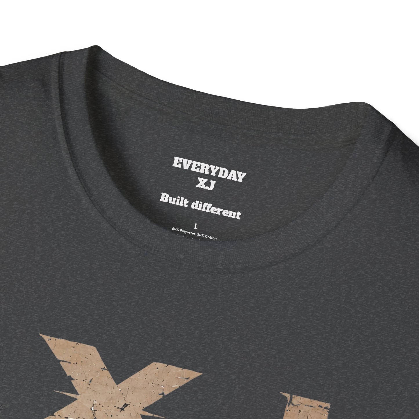 XJ Vintage Off-Road T-Shirt — 'Built Different' SUV Mountain Graphic